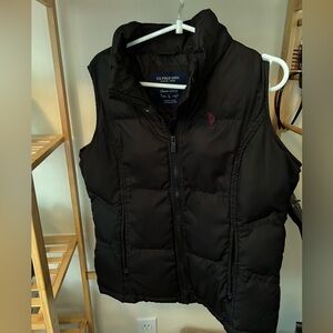 U.S. Polo Assn. Kids Black Puffer Vest
